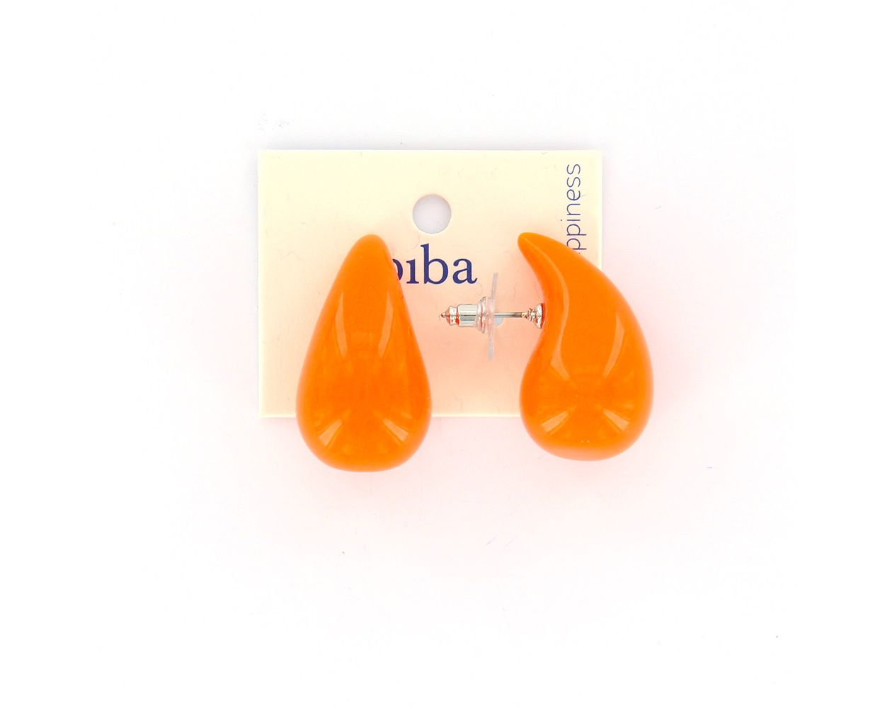 Biba oorbellen Drops Orange - 83416