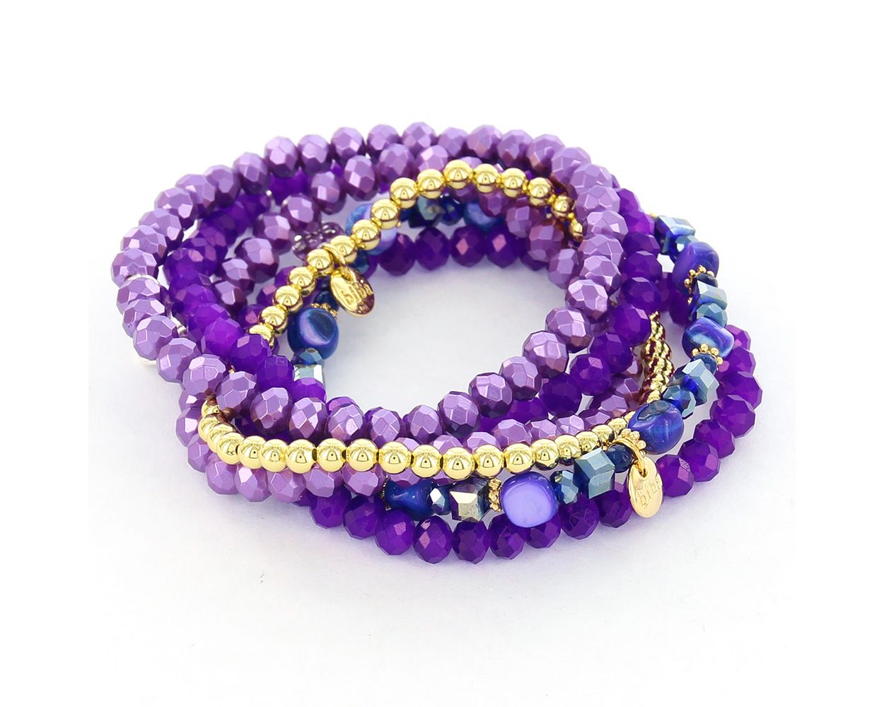 Biba Armbanden set Purple - 6-187